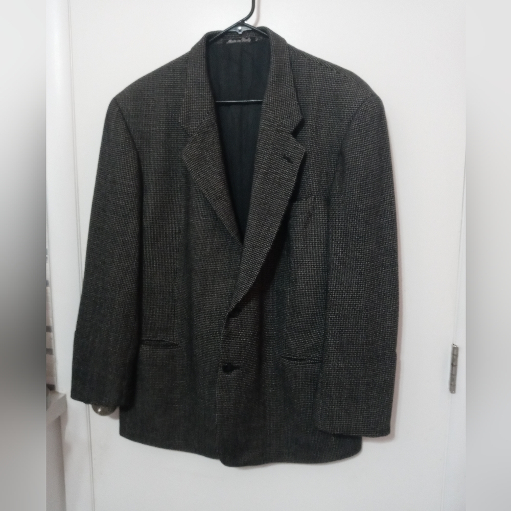 Saks Fifth Ave Mani Black Label Men's Wool/Cashmere 2 Button Sport coat jacket